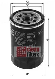 CLEAN FILTERS alyvos filtras DF 864/A